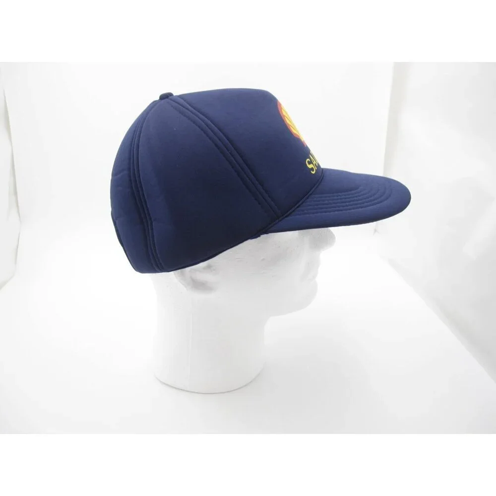 Vintage Shell Gasoline Sadler Snapback Foam Trucker Retro Americana Hat (C)